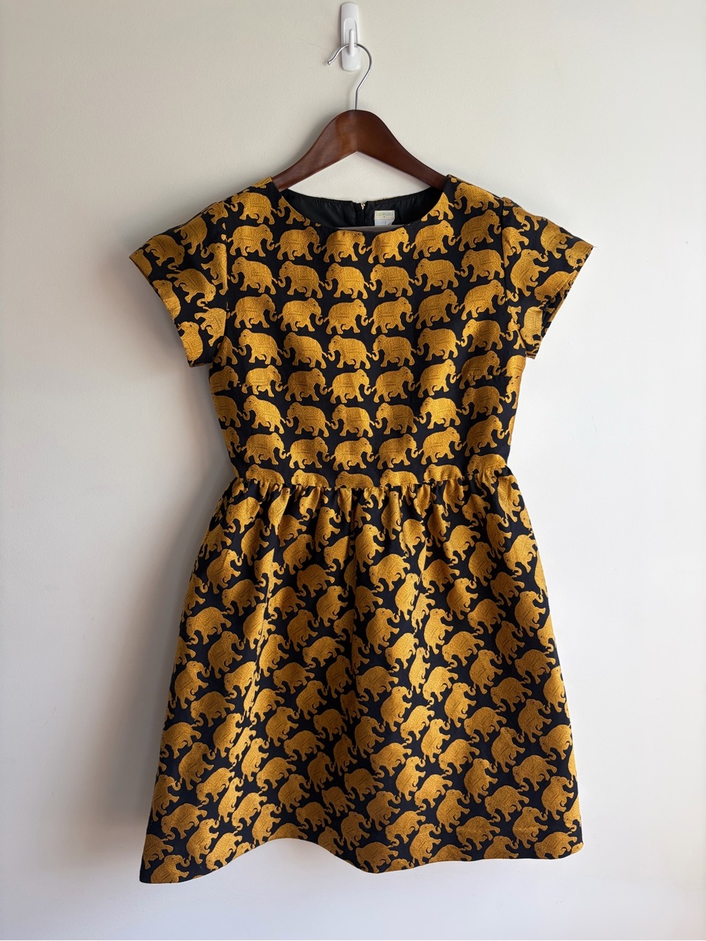 Crewcuts Black and Gold Jacquard Dress size 16